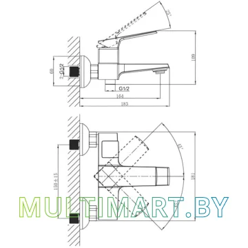 Смеситель A-Five Lily A5-1132 картинка 5